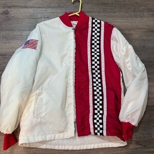 Vintage Great Lakes Size Medium Zippered Racing Jacket